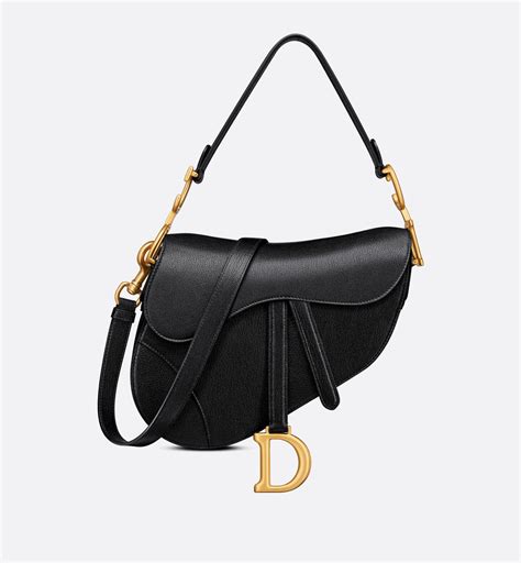 sac dior saddle noir avec bandouliere|sac de veau Dior.